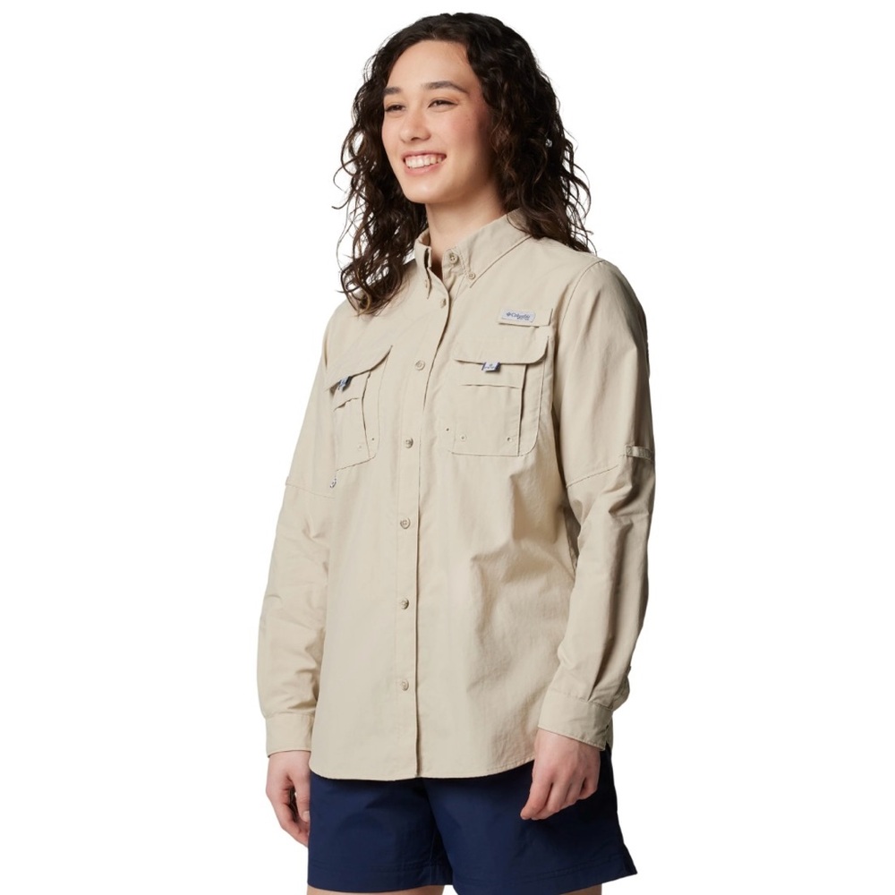 Columbia Khaki Button-Up Shirt